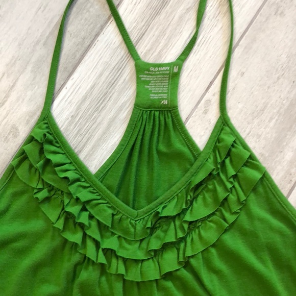 💰[3/$20]💰 Green Ruffle Tank - Picture 3 of 3